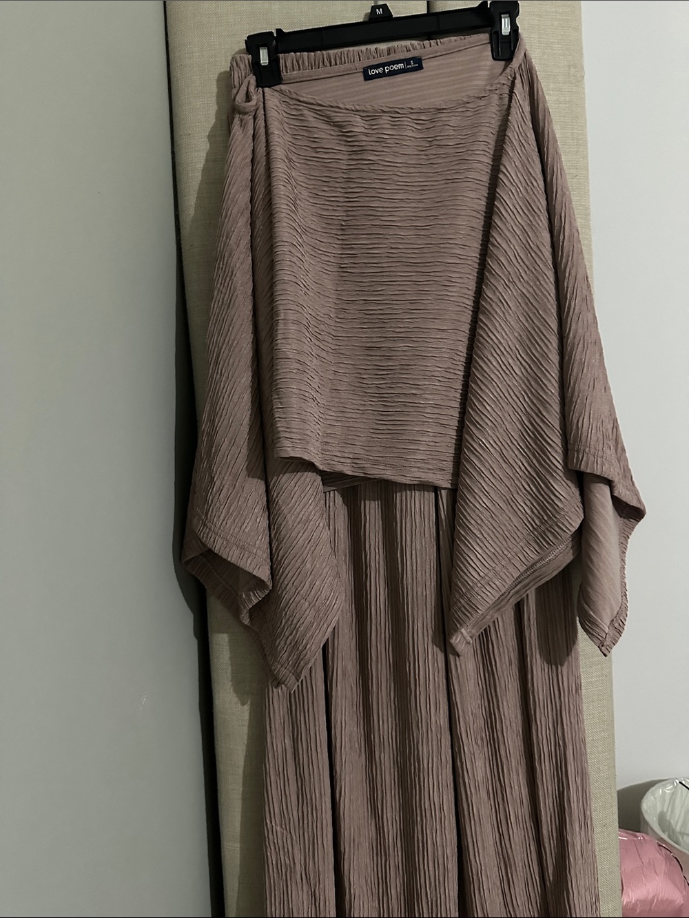 Love Poems Dusty Mauve Pleated Maxi Skirt Set